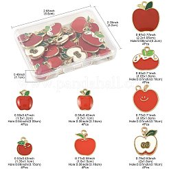 32шт 8 стиля подвески из сплава с эмалью&nbsp;ENAM-FS0004-16