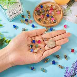 6 комплект подвесок-соединителей из натурального агата двух цветов&nbsp;FIND-TA0002-41