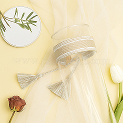 3шт 3-х цветные плетеные браслеты из хлопкового шнура ручной работы для женщин&nbsp;BJEW-GO0002-01