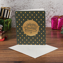 Ensembles de cartes de voeux enveloppe et joyeux noël&nbsp;DIY-I029-03A