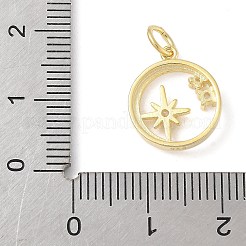 925 кольцо из стерлингового серебра с прозрачными кубическими цирконами и подвесками в виде звезд&nbsp;LS-STER-R013-10G