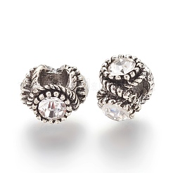 Stile tibetano del rhinestone della lega perline&nbsp;PALLOY-P172-073A