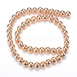 Chapelets de perles en hématite synthétique sans magnétique&nbsp;G-Q466-10mm-04