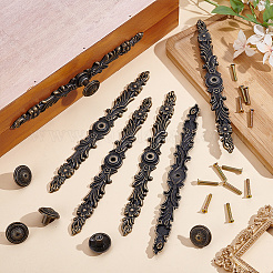 Maniglie per ante di armadietti in lega in stile tibetano&nbsp;AJEW-WH0752-665B