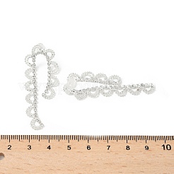 Серьги-гвоздики из латуни со стразами&nbsp;AJEW-D307-01P