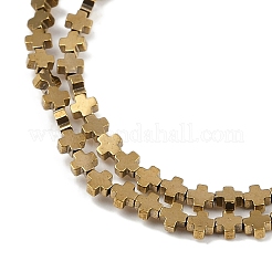 Гальванические нити из синтетических немагнитных гематитовых бусин&nbsp;G-J211-A06-01