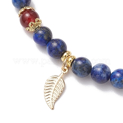 Lapis naturale bracciali tratto Lazuli&nbsp;BJEW-JB11964-01