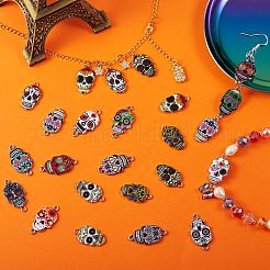3 style alliage émail pendentifs & liens connecteurs&nbsp;ENAM-SZ0002-27