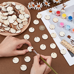 Необработанные деревянные подвески&nbsp;WOOD-WH0050-058