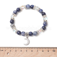2 juego de pulseras para parejas con diseño de sol y luna celestiales&nbsp;BJEW-TA00718