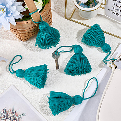 6 шт. подвесные украшения с кисточками из акриловых волокон&nbsp;HJEW-CP0001-31B