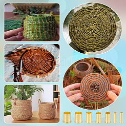 70 шт. 7 стиля латунные колонные компрессионные втулки наконечник&nbsp;KK-BC0015-15