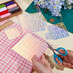 4шт 4 стиля акриловая швейная линейка для пэчворка&nbsp;DIY-DR0002-39