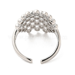 Латунные открытые кольца манжеты&nbsp;RJEW-P098-15P