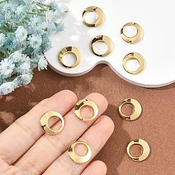 Латунные плоские круглые подвески&nbsp;XGR0119G-108G