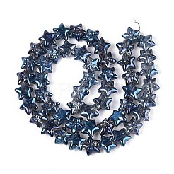 Стеклянные бусины с гальваническим покрытием &nbsp;EGLA-N020-01B