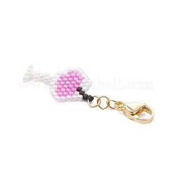 6 pz 6 stili decorazioni pendenti con perline di vetro fatte a mano&nbsp;HJEW-MZ00356