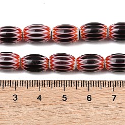 Handgefertigte ovale Millefiori-Glasperlenstränge&nbsp;LK-Z001-01B-10