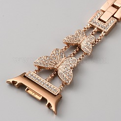 Bracelet de montre papillon en alliage et strass&nbsp;FIND-SZC0022-016A