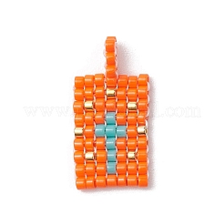 2 pendentif en perles de rocaille en verre.&nbsp;PALLOY-MZ00246-05