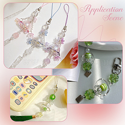 60 шт. 4-цветные акриловые колпачки для бусин с УФ-покрытием&nbsp;PACR-PA0001-12A