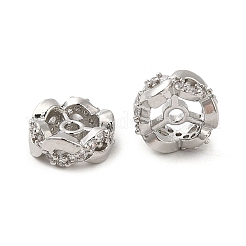 Стойки обшивки латунь кубического циркония бусы&nbsp;KK-K349-04P