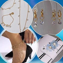 Messing klare Zirkonia Charms&nbsp;KK-PH0014-36B