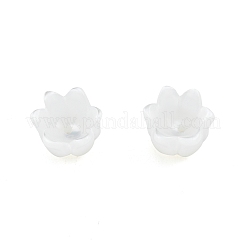 Cappucci di perline di conchiglia bianca naturale&nbsp;SSHEL-G024-03B