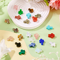 1 нить бусин из натуральных и синтетических смешанных драгоценных камней&nbsp;G-TA0002-83