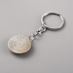 Porte-clés en verre&nbsp;KEYC-WH0024-18P-06