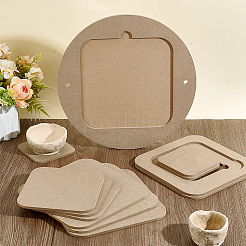 Древесноволокнистая плита средней плотности (мдф) переносная глиняная расклинивающая доска со встроенной&nbsp;AJEW-PH0006-65B