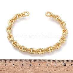 Латунь манжеты браслеты&nbsp;BJEW-F482-07G