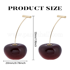 1 пара серег-гвоздиков из латуни&nbsp;EJEW-LP0004-75