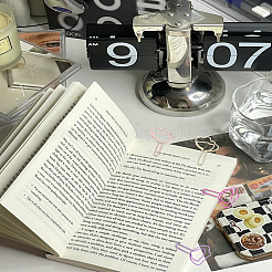 16 шт. 4 цвета железные скрепки&nbsp;AJEW-LP0004-44