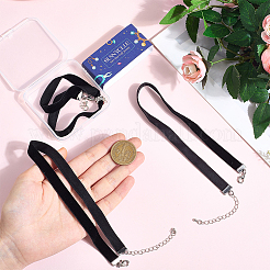 4 шт. колье-чокер из бархатной ленты&nbsp;NJEW-SC0001-70B