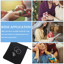 16 шт. 8 размера 201 нержавеющая сталь рифленые кольца для пальцев&nbsp;STAS-UN0041-44