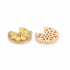 Adornos de latón micropavé de circonia cúbica&nbsp;KK-S364-269B