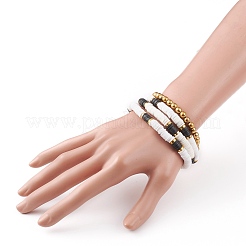 4 ensemble de bracelets extensibles en perles empilables bohèmes&nbsp;BJEW-JB05883