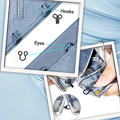 60 шт. 6-х цветные регулируемые булавки для джинсов с железным креплением&nbsp;IFIN-GF0001-60