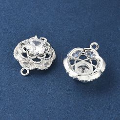 Подвески-соединители из латуни с цветком&nbsp;KK-A253-04S