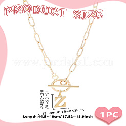 Ожерелья с подвесками в виде букв из нержавеющей стали 304&nbsp;NJEW-LP0001-52Z-G