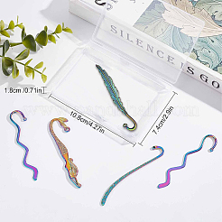 8 marque-page en alliage de style 4 pièces&nbsp;FIND-SC0003-50