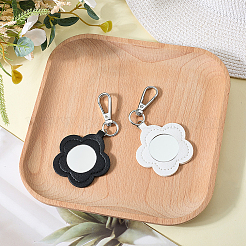 2 pendentif décoratif en cuir PU 2 couleurs&nbsp;HJEW-CL0001-16A