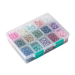15 colori perle di vetro&nbsp;HY-JP0004-6mm-01