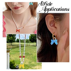 8шт 8 цвета прозрачные стеклянные подвески&nbsp;GLAA-CJ0002-83