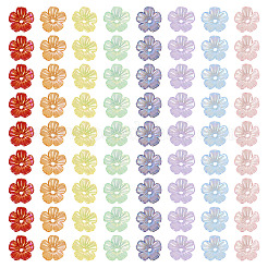 280 Stück 8 Farben Acrylperlenkappen&nbsp;MACR-TA0001-63