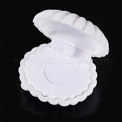 Scatole portagioielli in velluto a forma di conchiglia&nbsp;VBOX-TADJ0001-02B
