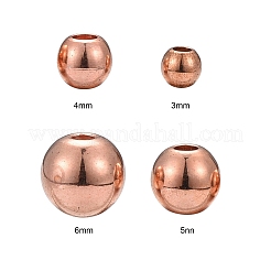 200 шт. 4 размера латунные распорные бусины&nbsp;KK-LS0001-13RG