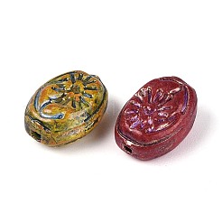 Picasso-Backfarbe und mit Goldmetall durchzogene Glasperlen&nbsp;DGLA-T004-70M