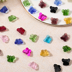 120pcs 12 Farben transparente Glasperlen&nbsp;GLAA-LT0001-02